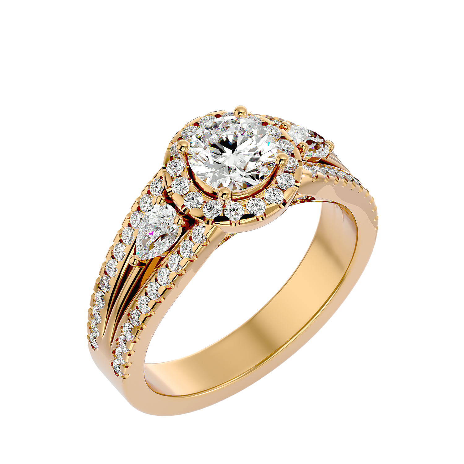 HOH Chloe Diamond Three Stone Ring