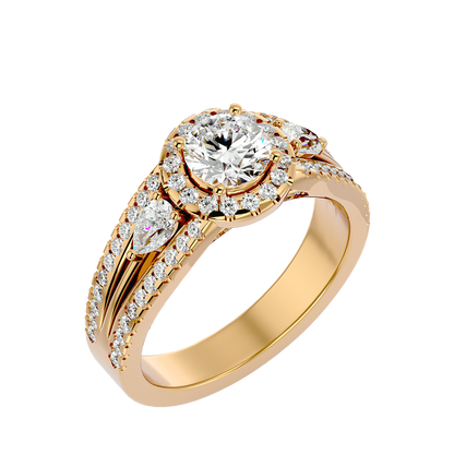 HOH Chloe Diamond Three Stone Ring