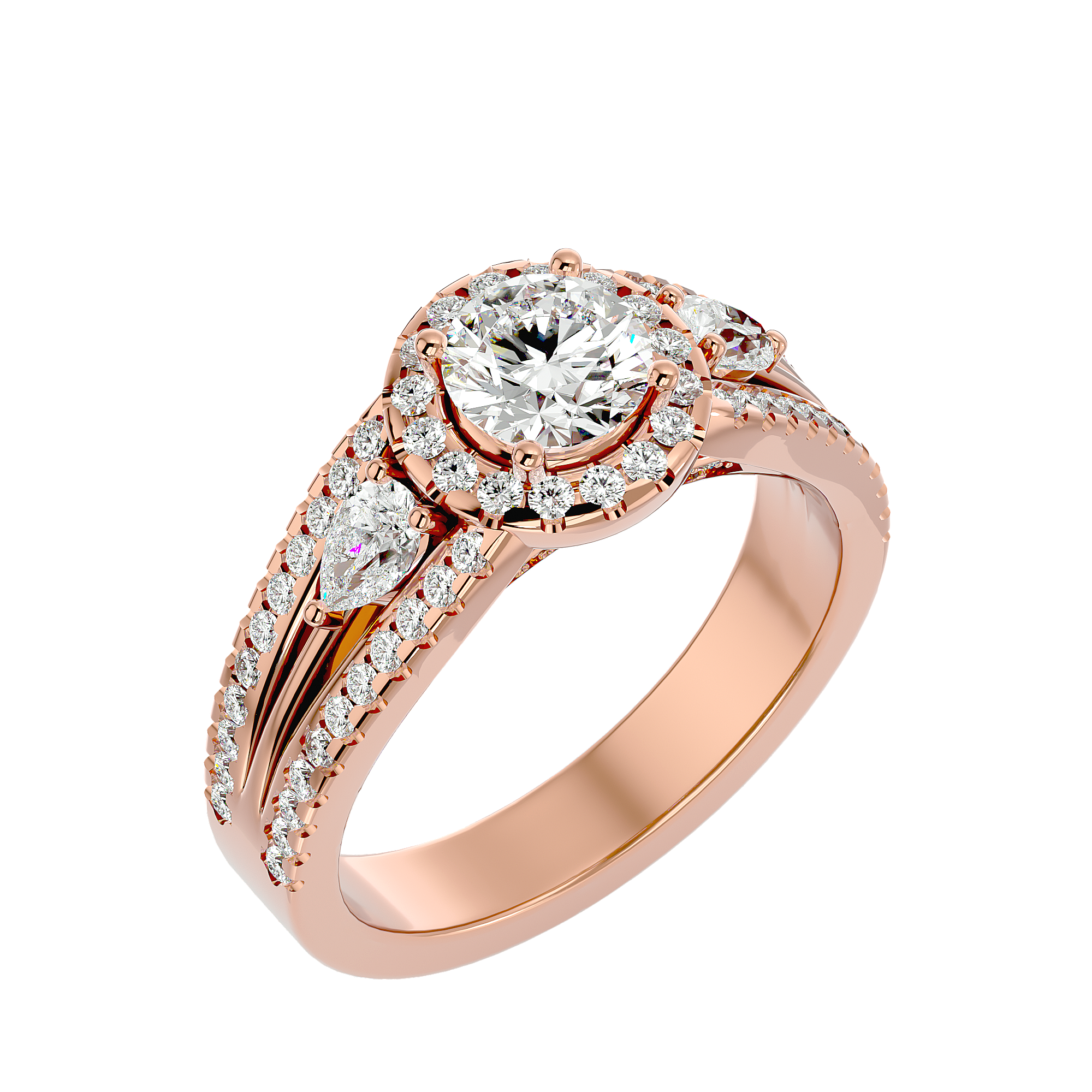 HOH Chloe Diamond Three Stone Ring