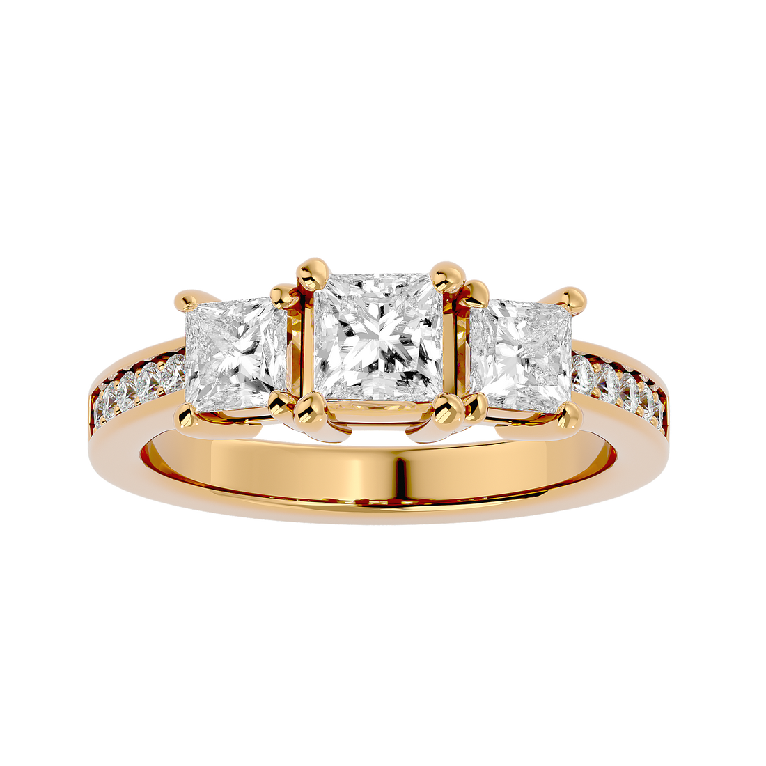 HOH Verve Diamond Three Stone Ring
