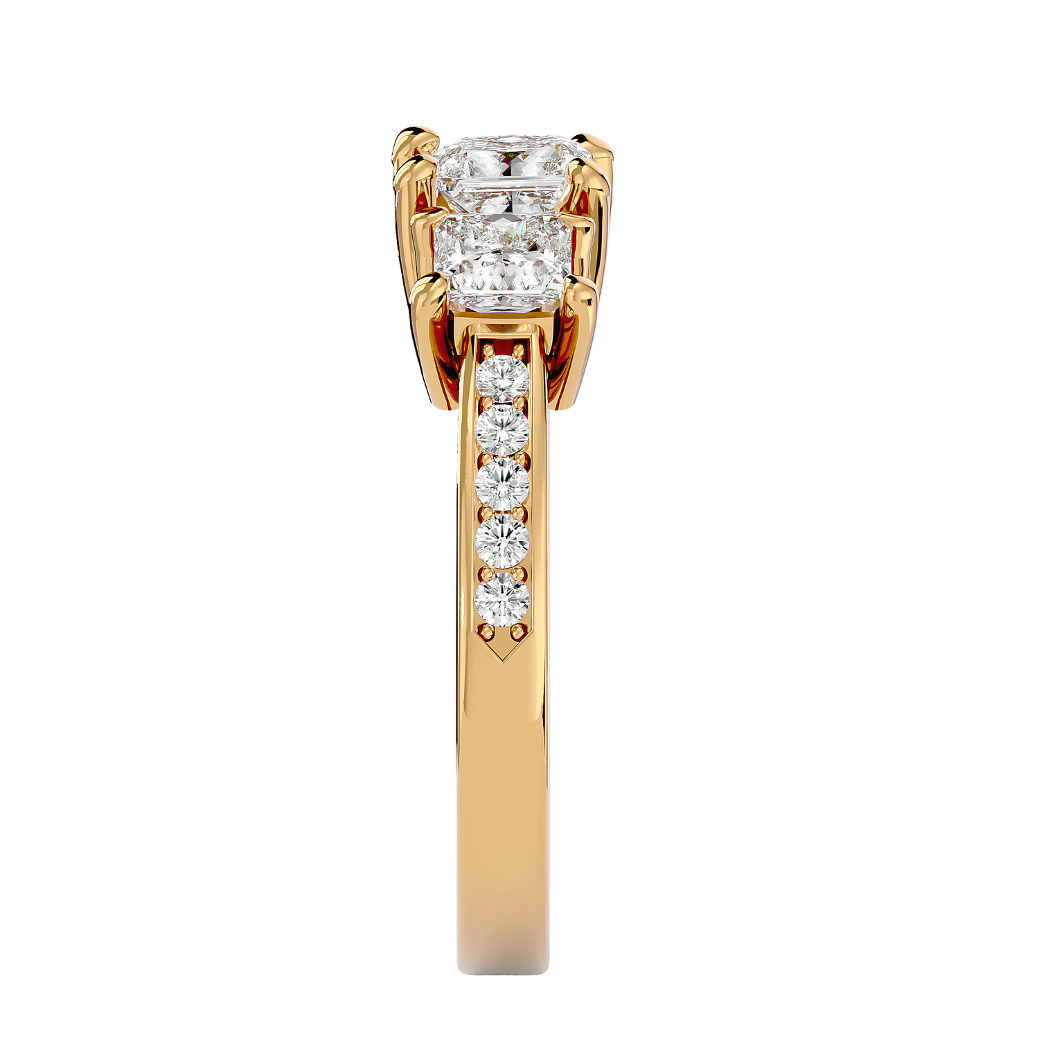 HOH Verve Diamond Three Stone Ring