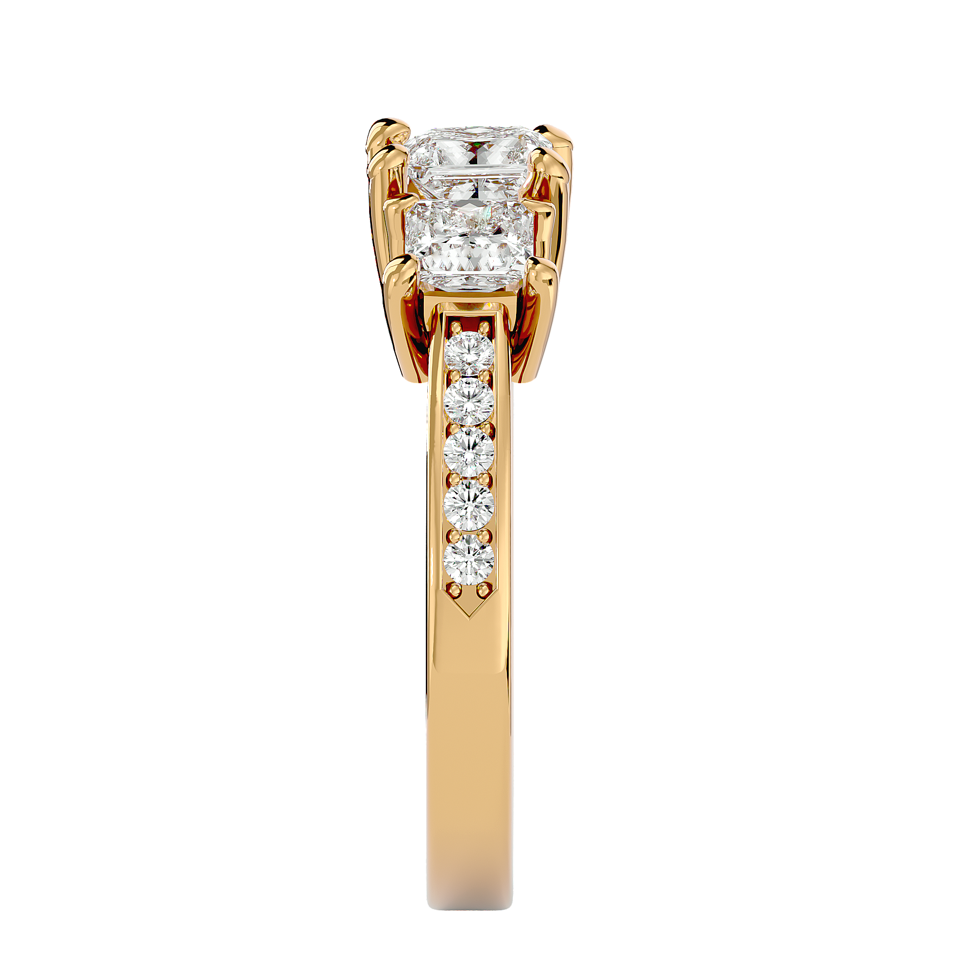 HOH Verve Diamond Three Stone Ring