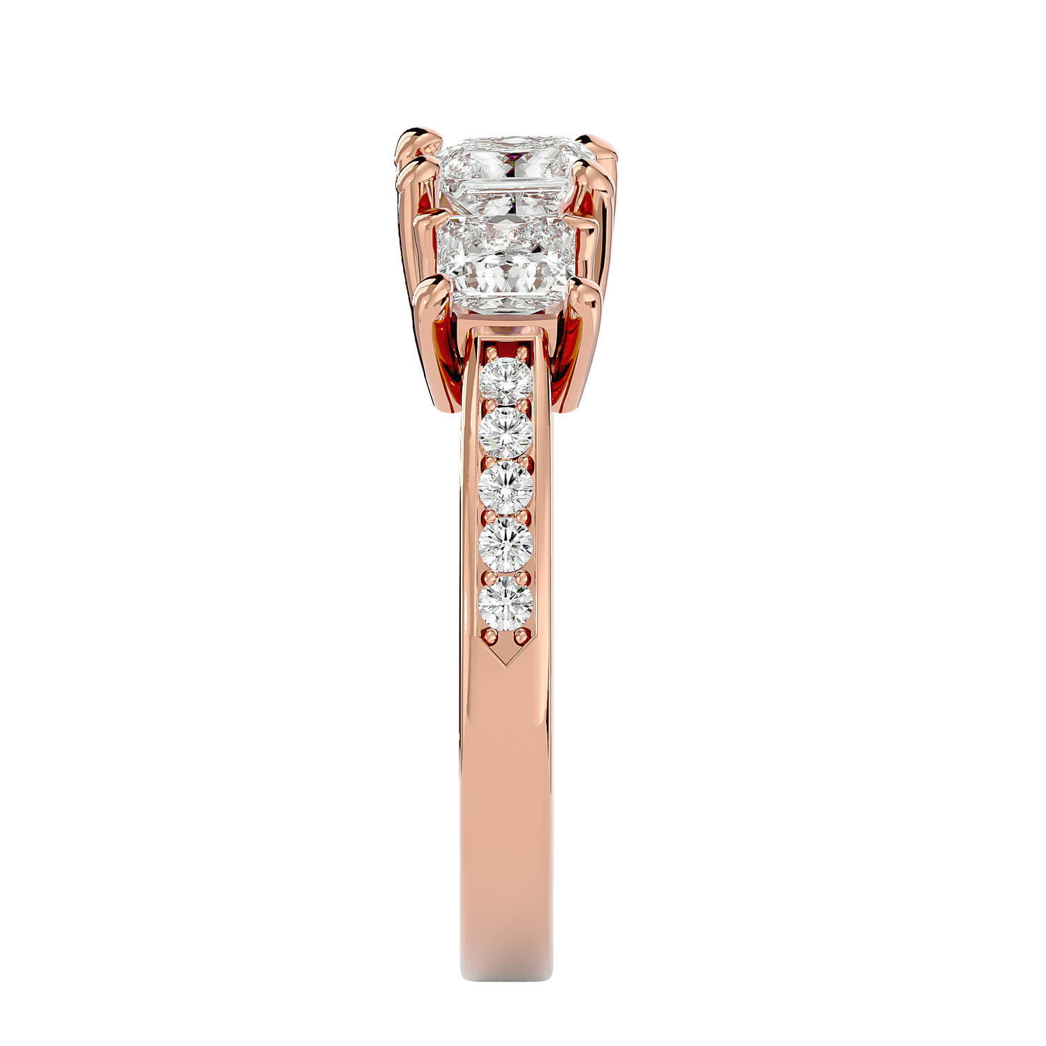 HOH Verve Diamond Three Stone Ring