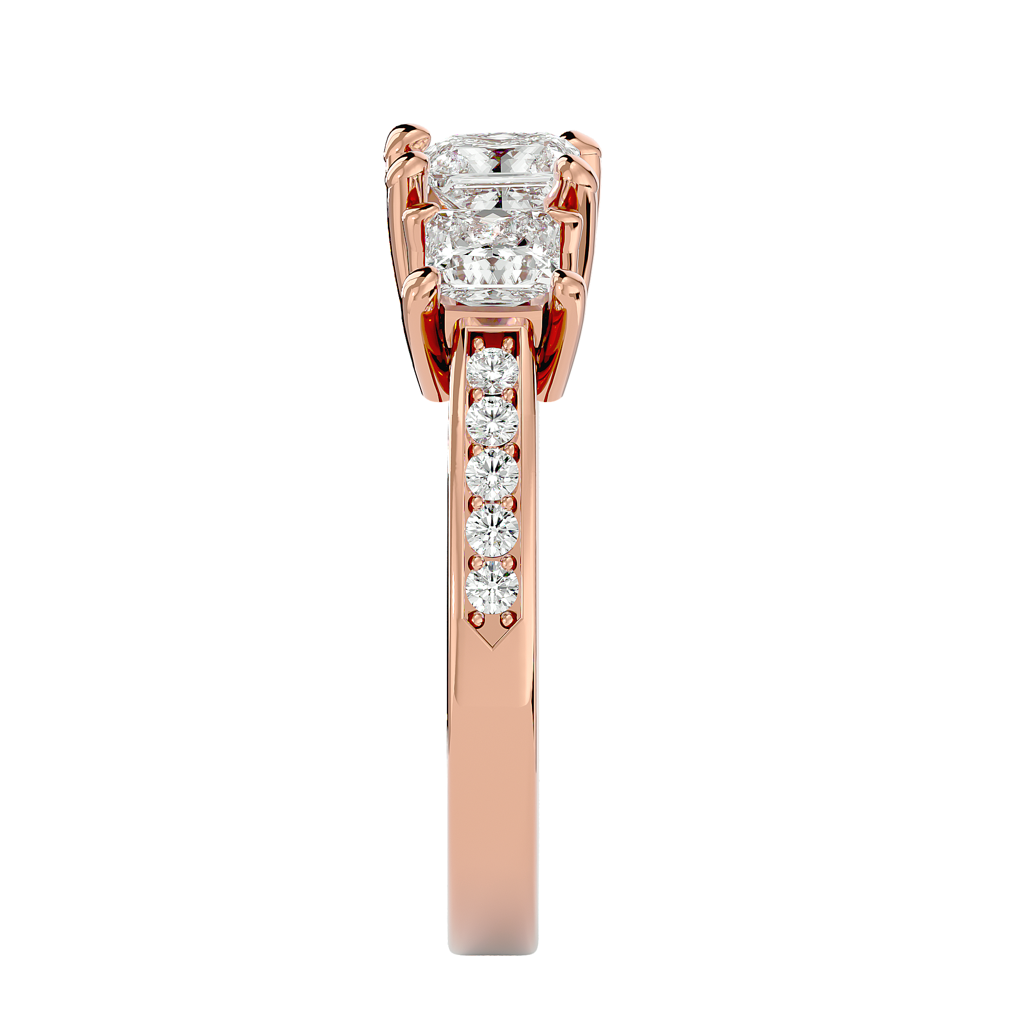 HOH Verve Diamond Three Stone Ring