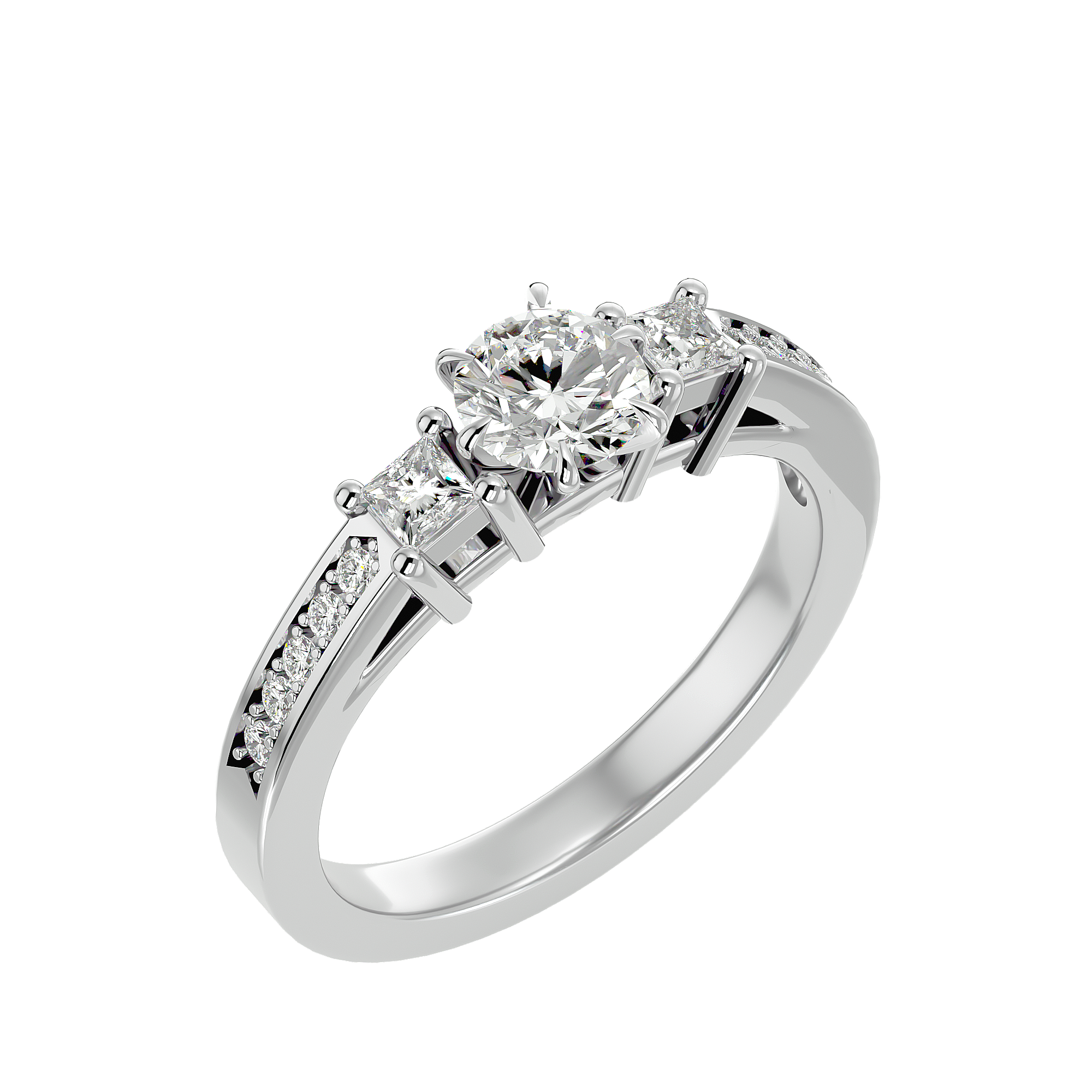 HOH Nora Diamond Three Stone Ring