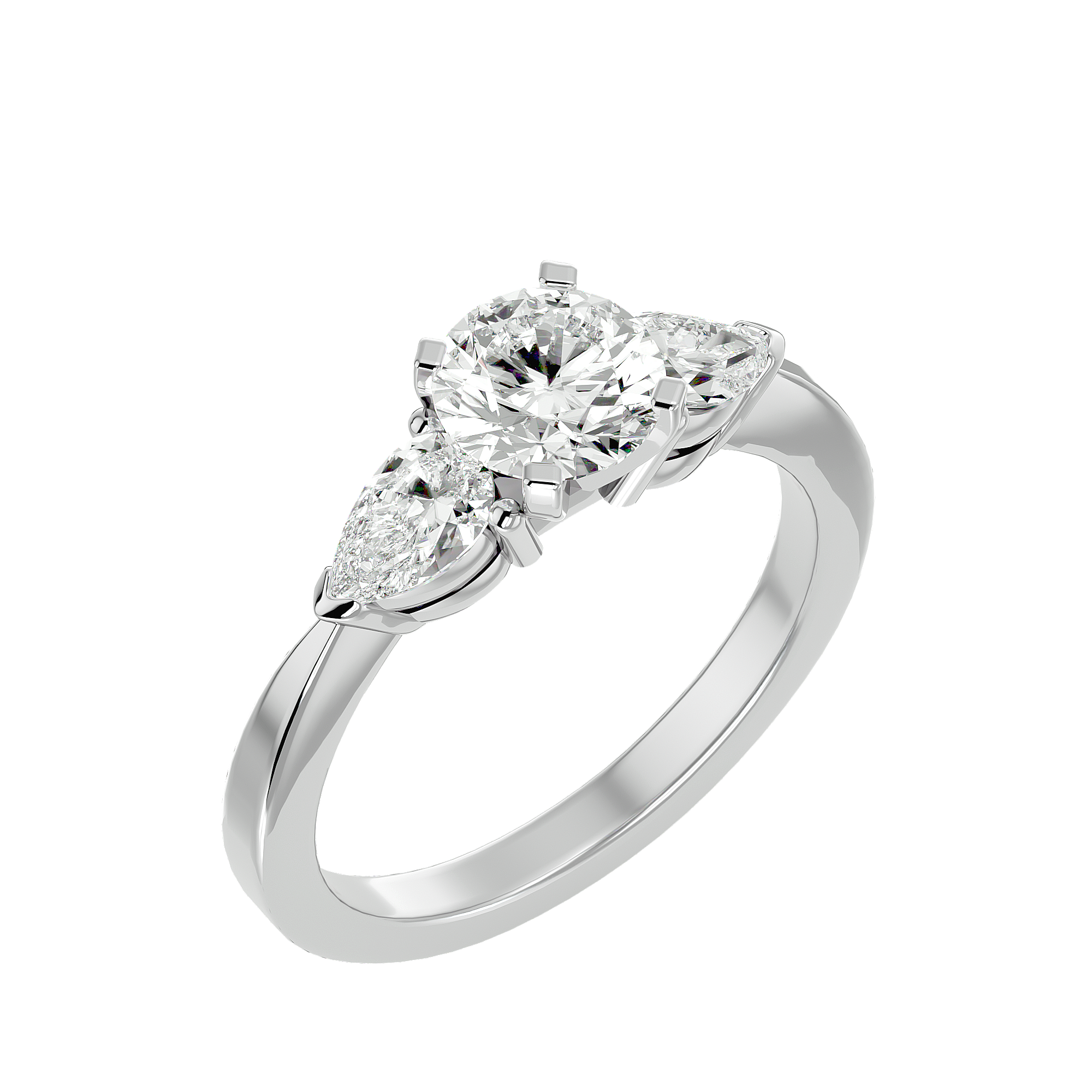 HOH Estella Diamond Three Stone Ring