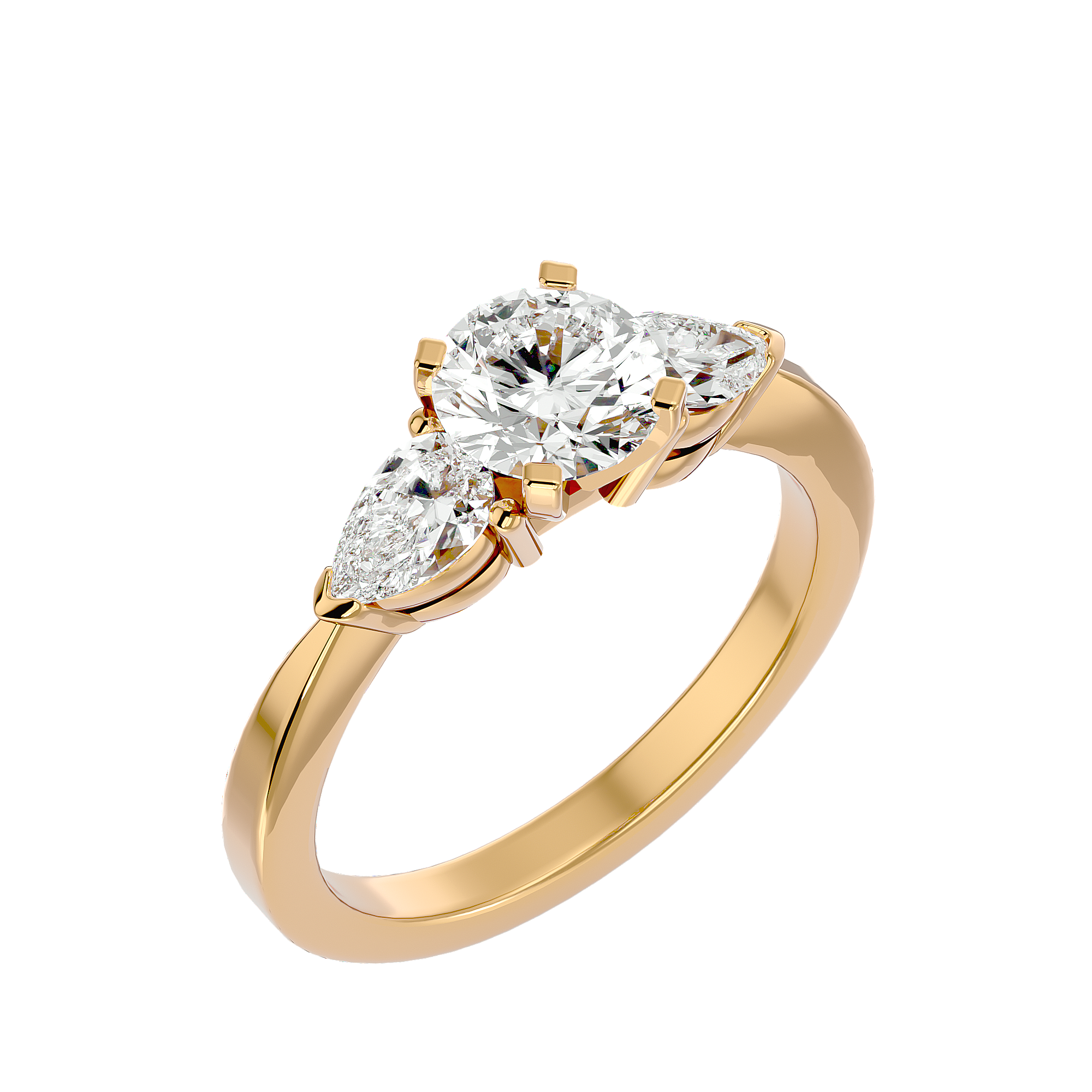 HOH Estella Diamond Three Stone Ring