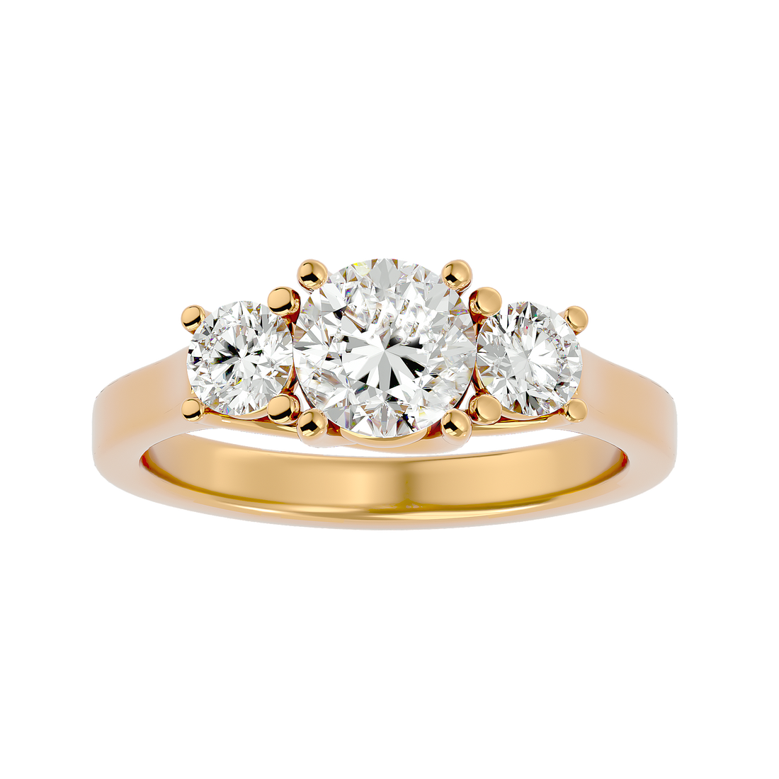 HOH Mira Diamond Three Stone Ring