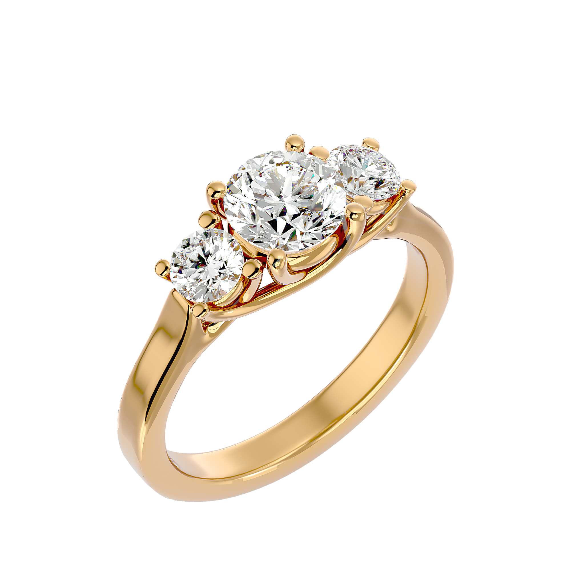 HOH Mira Diamond Three Stone Ring