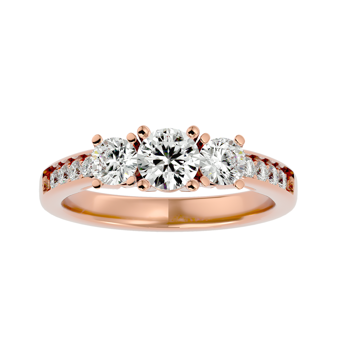 HOH Zoey Diamond Three Stone Ring