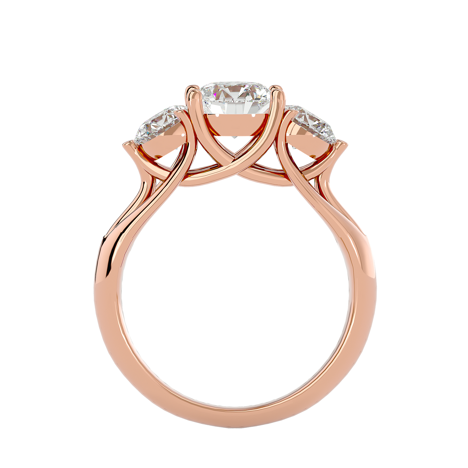 HOH Elizabeth Diamond Three Stone Ring