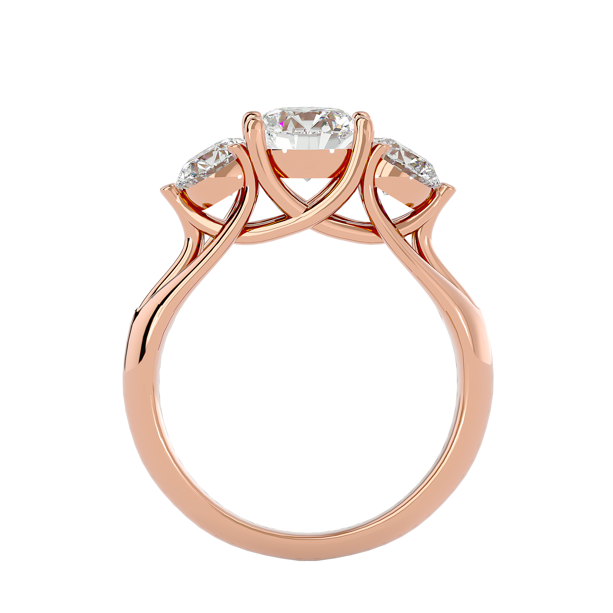 HOH Elizabeth Diamond Three Stone Ring