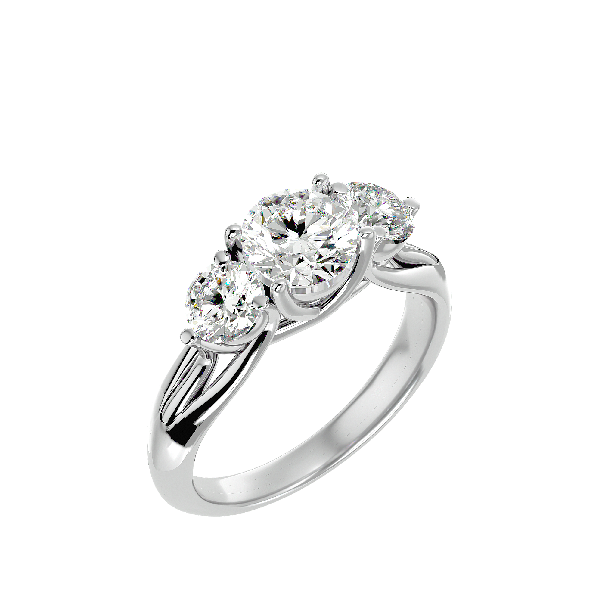 HOH Elizabeth Diamond Three Stone Ring