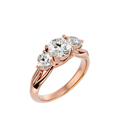 HOH Elizabeth Diamond Three Stone Ring