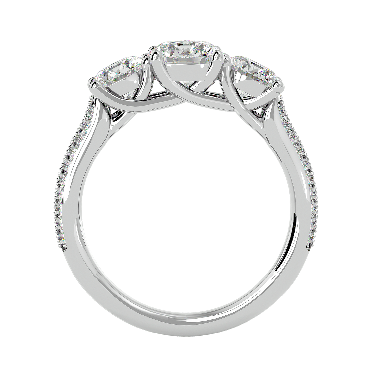 HOH Zinnia Diamond Three Stone Ring