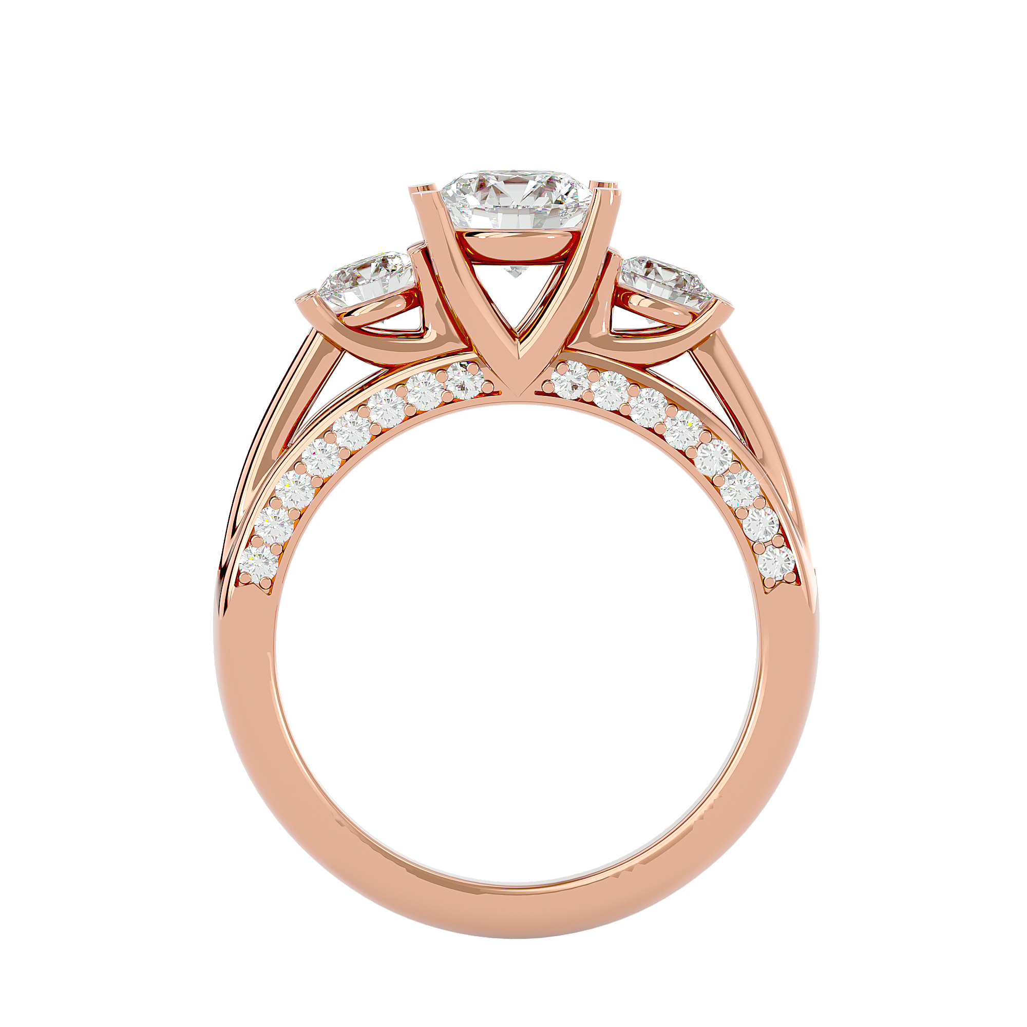 HOH Eloise Diamond Three Stone Ring
