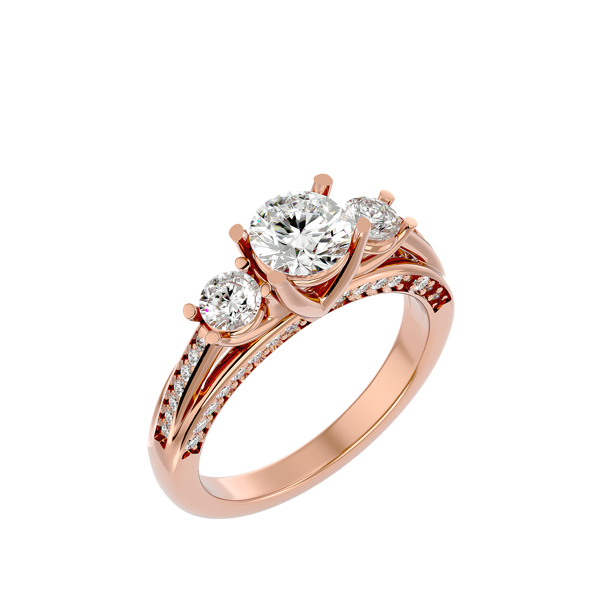 HOH Eloise Diamond Three Stone Ring