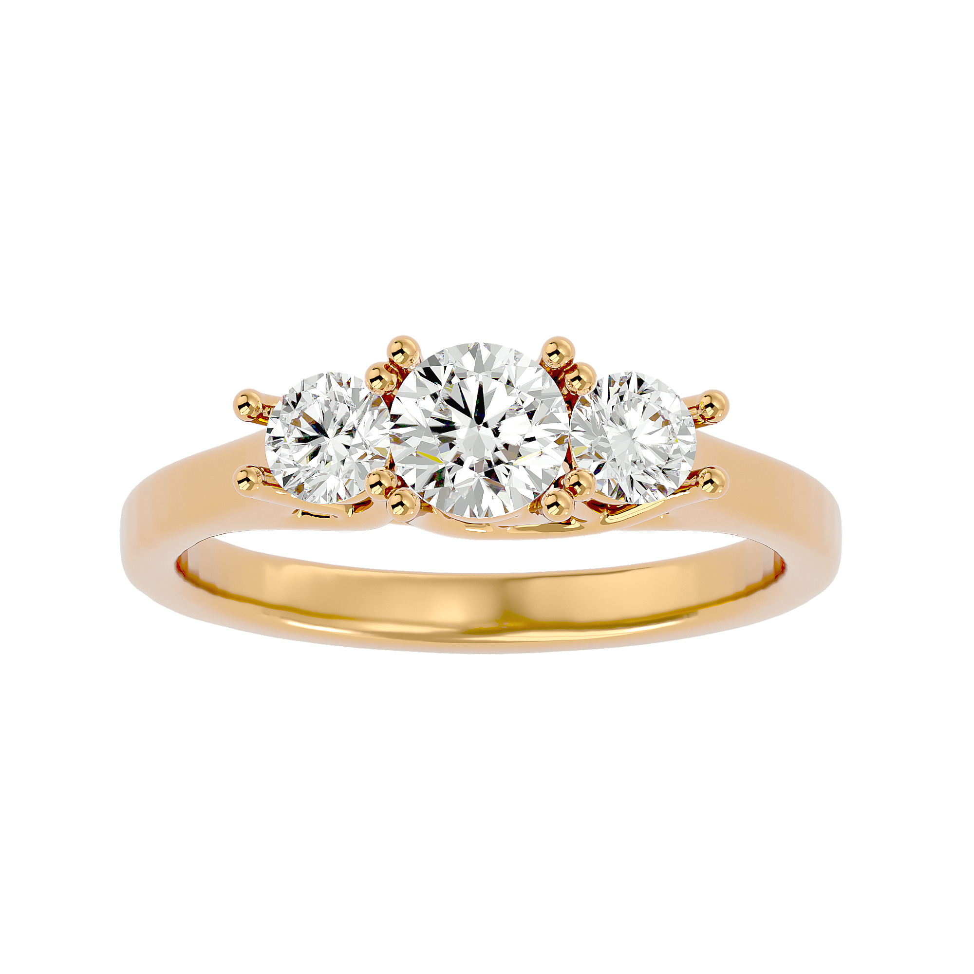 HOH Ophelia Diamond Three Stone Ring