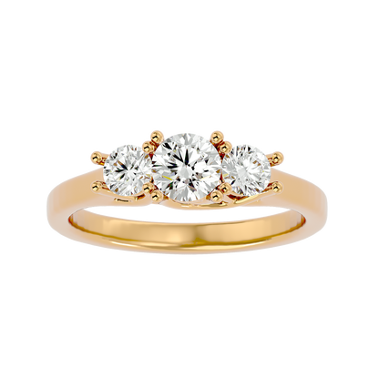 HOH Ophelia Diamond Three Stone Ring