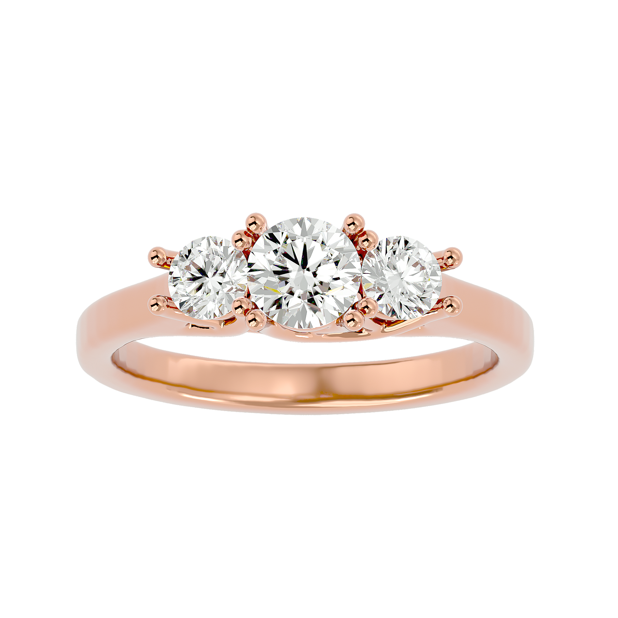 HOH Ophelia Diamond Three Stone Ring