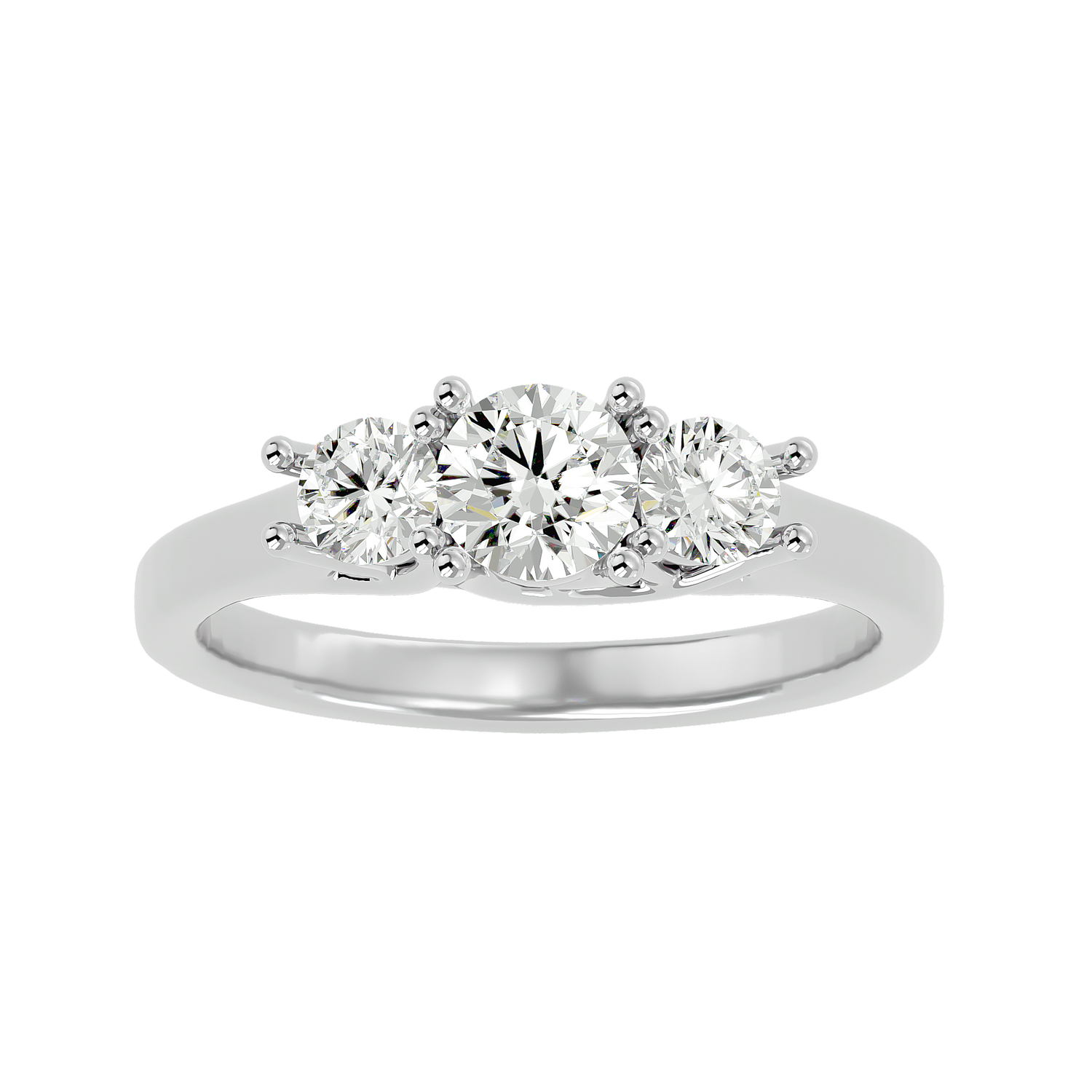 HOH Ophelia Diamond Three Stone Ring