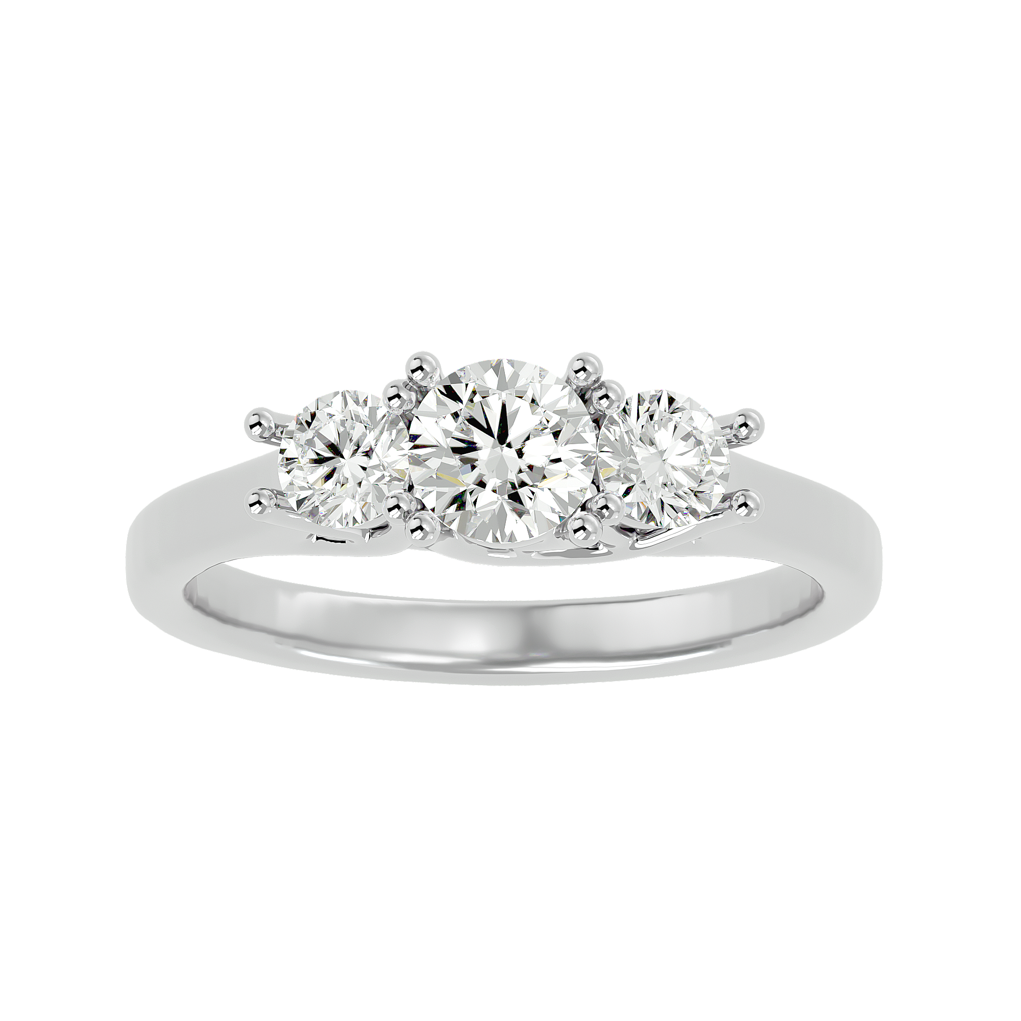 HOH Ophelia Diamond Three Stone Ring