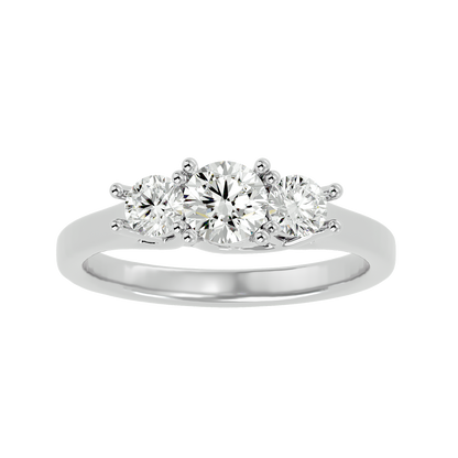 HOH Ophelia Diamond Three Stone Ring