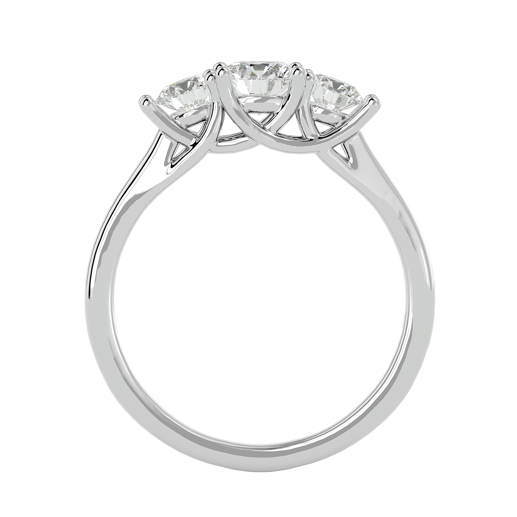 HOH Ophelia Diamond Three Stone Ring