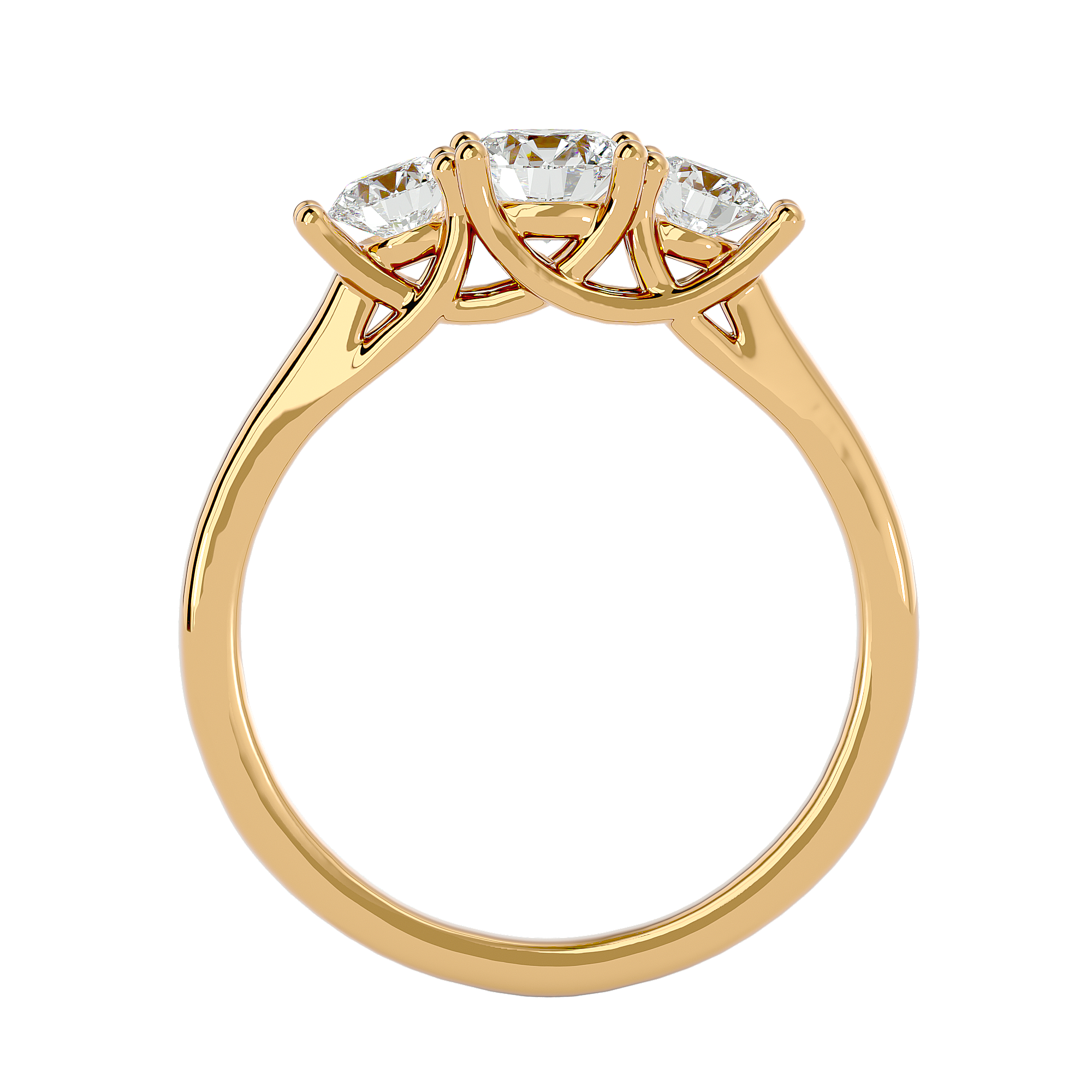 HOH Ophelia Diamond Three Stone Ring