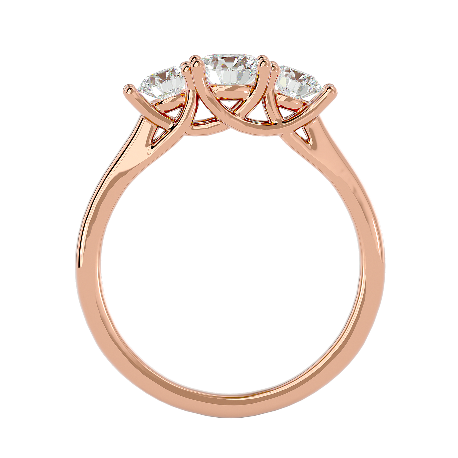 HOH Ophelia Diamond Three Stone Ring