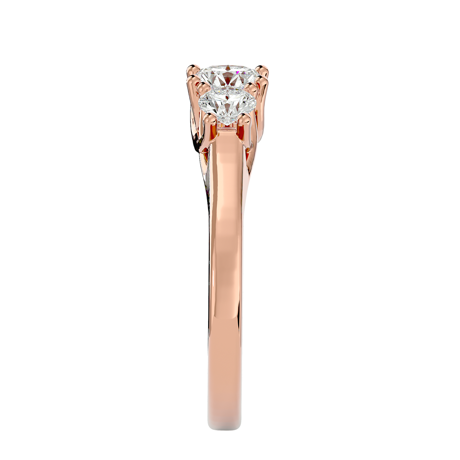 HOH Ophelia Diamond Three Stone Ring