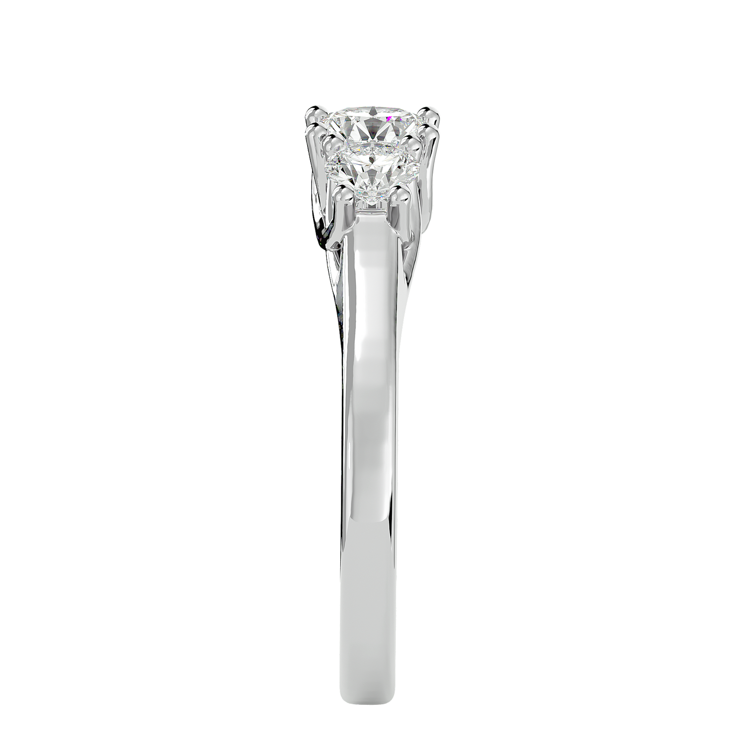 HOH Ophelia Diamond Three Stone Ring