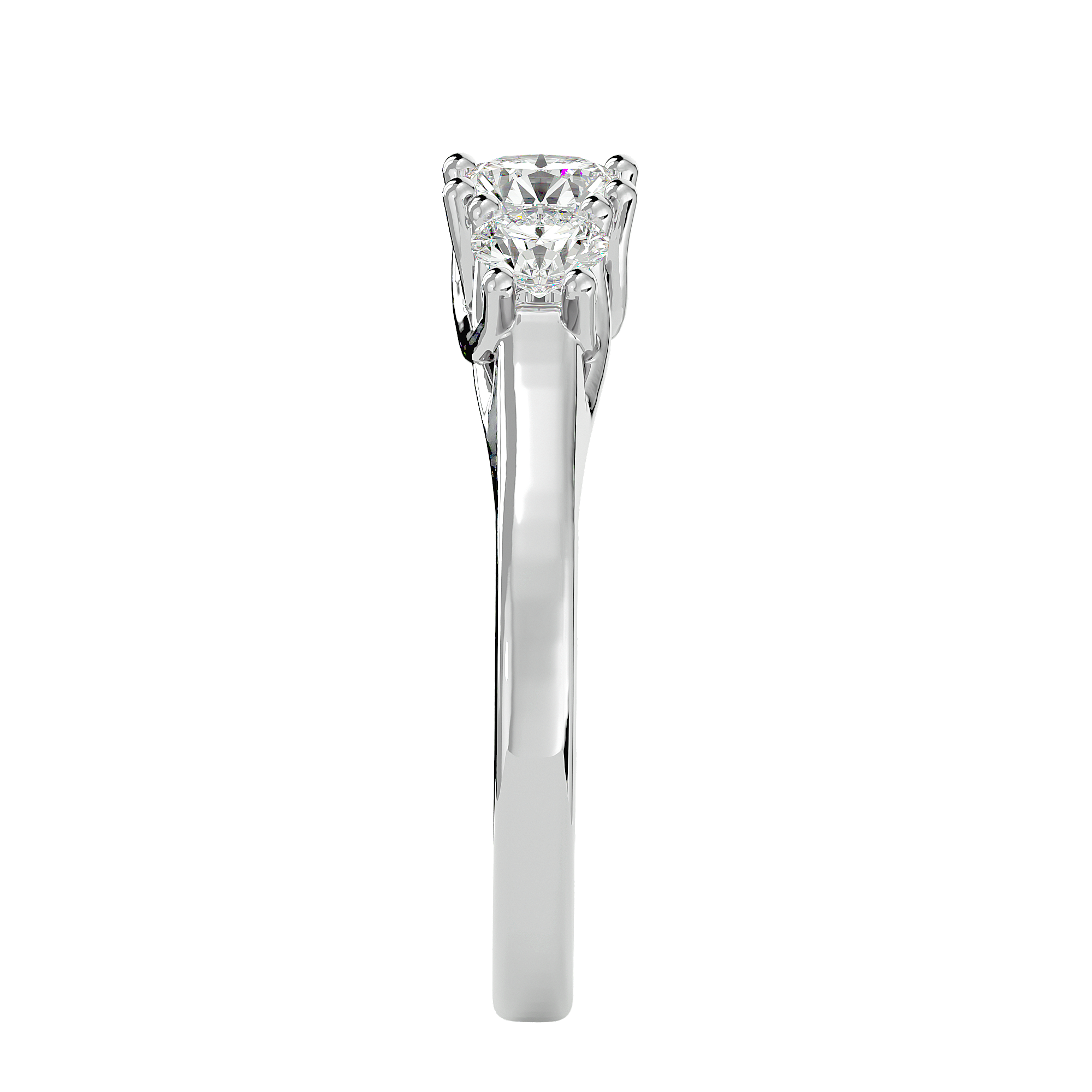 HOH Ophelia Diamond Three Stone Ring