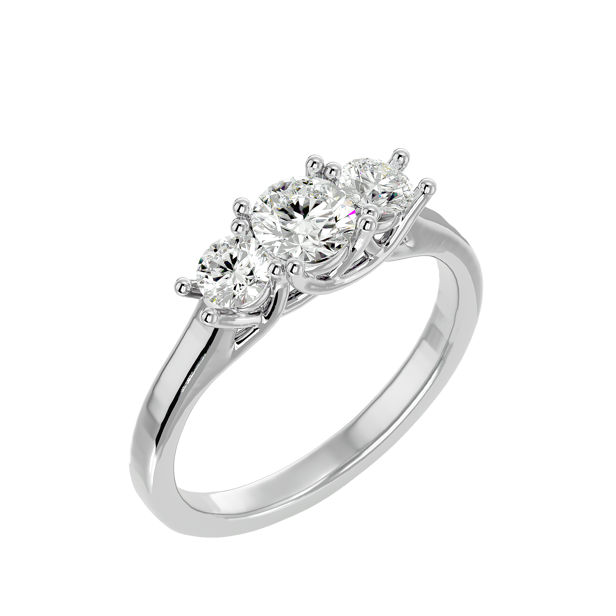 HOH Ophelia Diamond Three Stone Ring