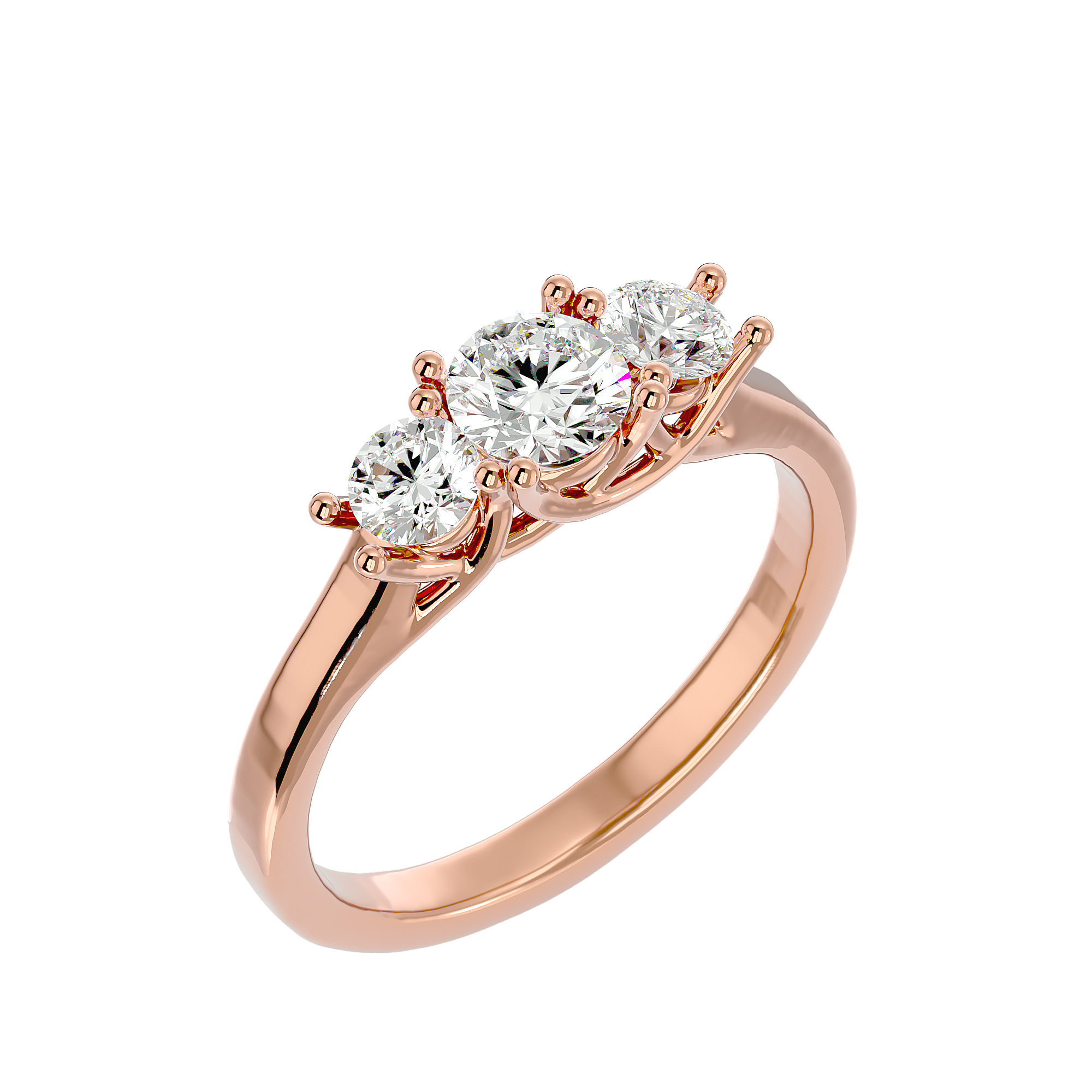 HOH Ophelia Diamond Three Stone Ring