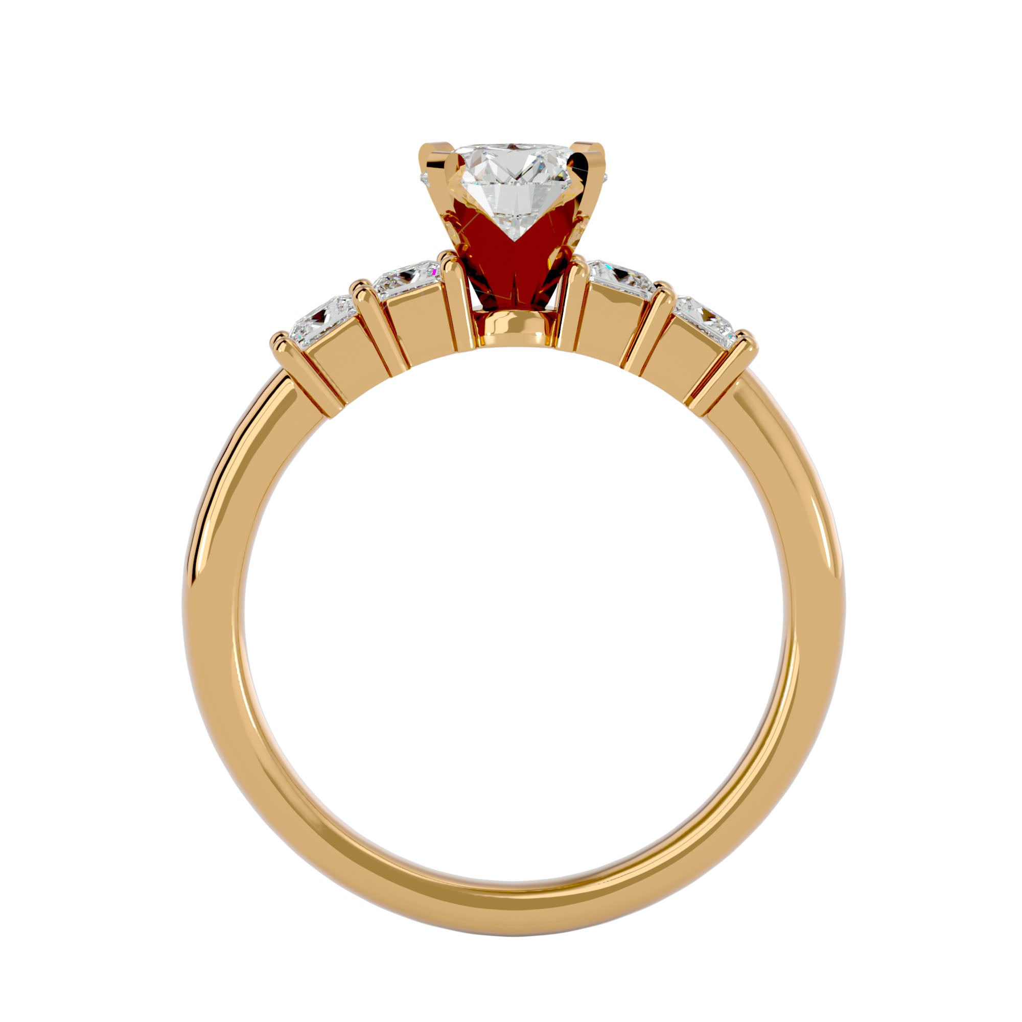 HOH  Alyssa Diamond Solitaire Ring