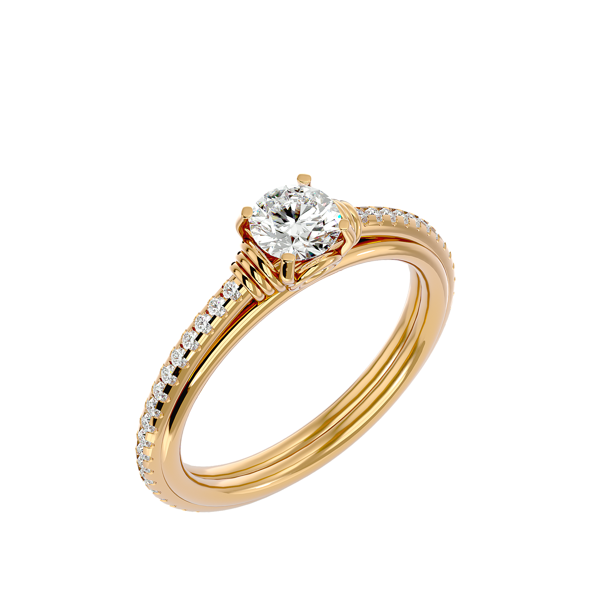 HOH Daphne Diamond Solitaire Ring