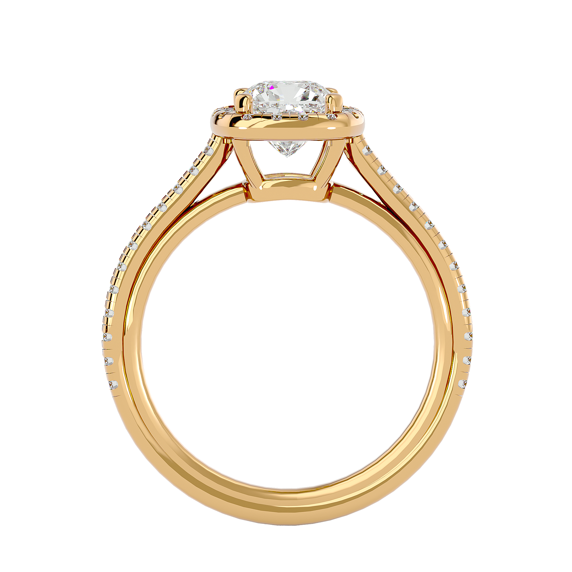 HOH Morganna Diamond Halo Ring