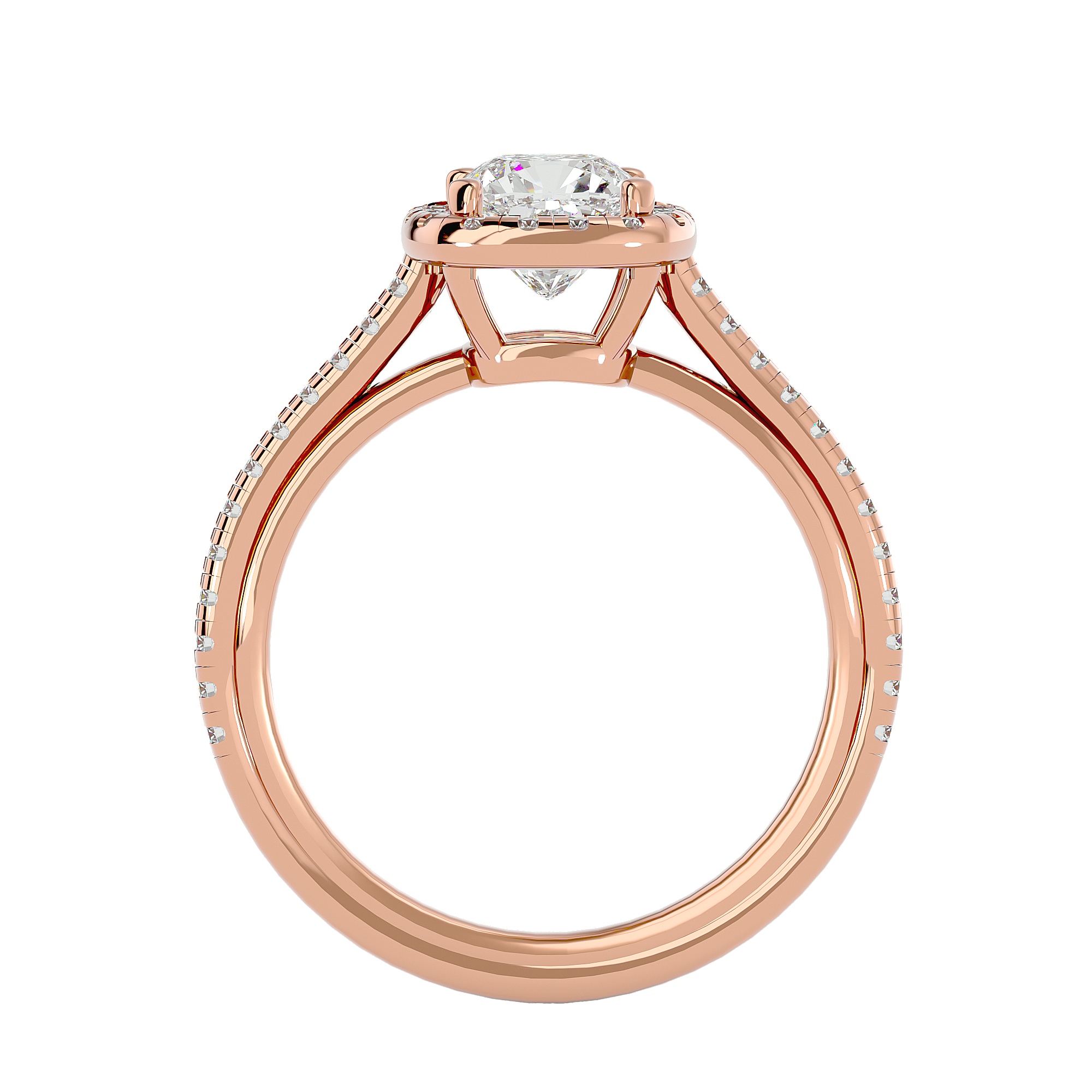 HOH Morganna Diamond Halo Ring