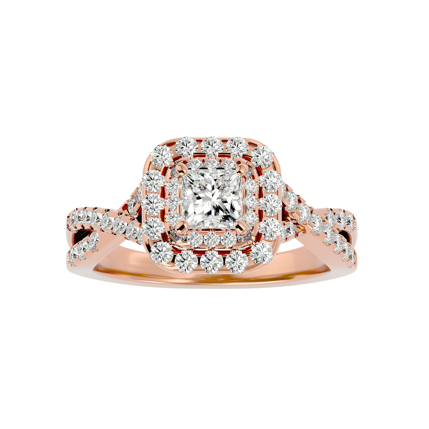 HOH Camille Diamond Halo Ring