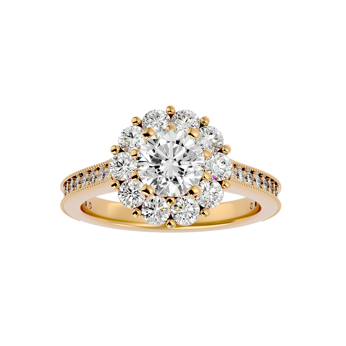 HOH Emmanuella Diamond Halo Ring