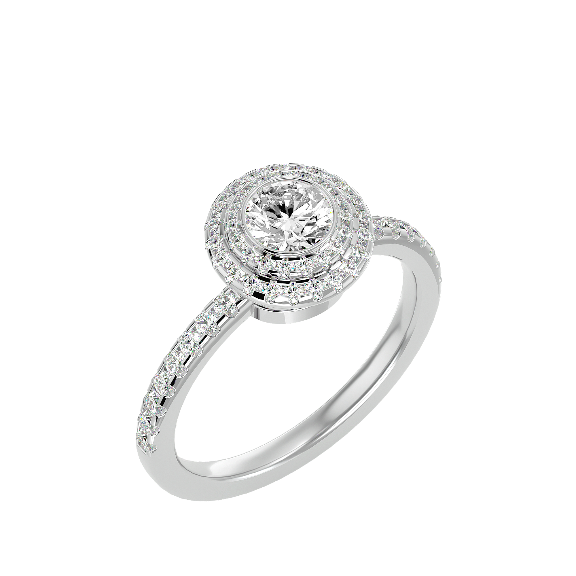 HOH Maria Diamond Halo Ring