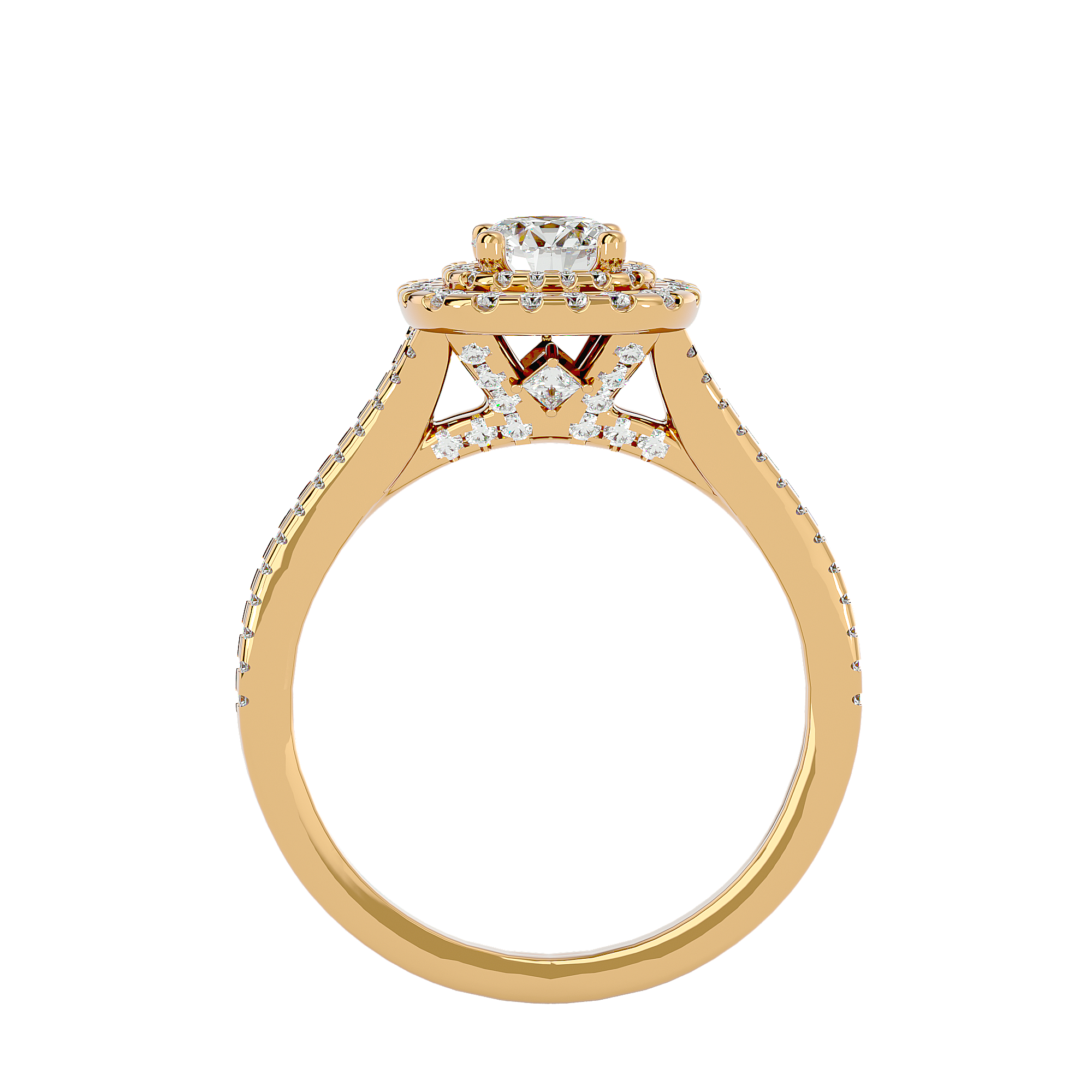 HOH Marvel Diamond Halo Ring