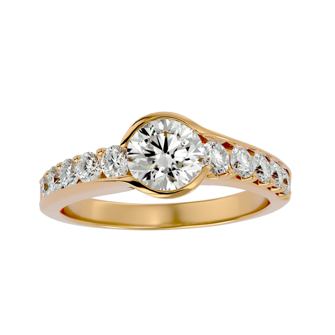 HOH Farah Diamond Solitaire Ring