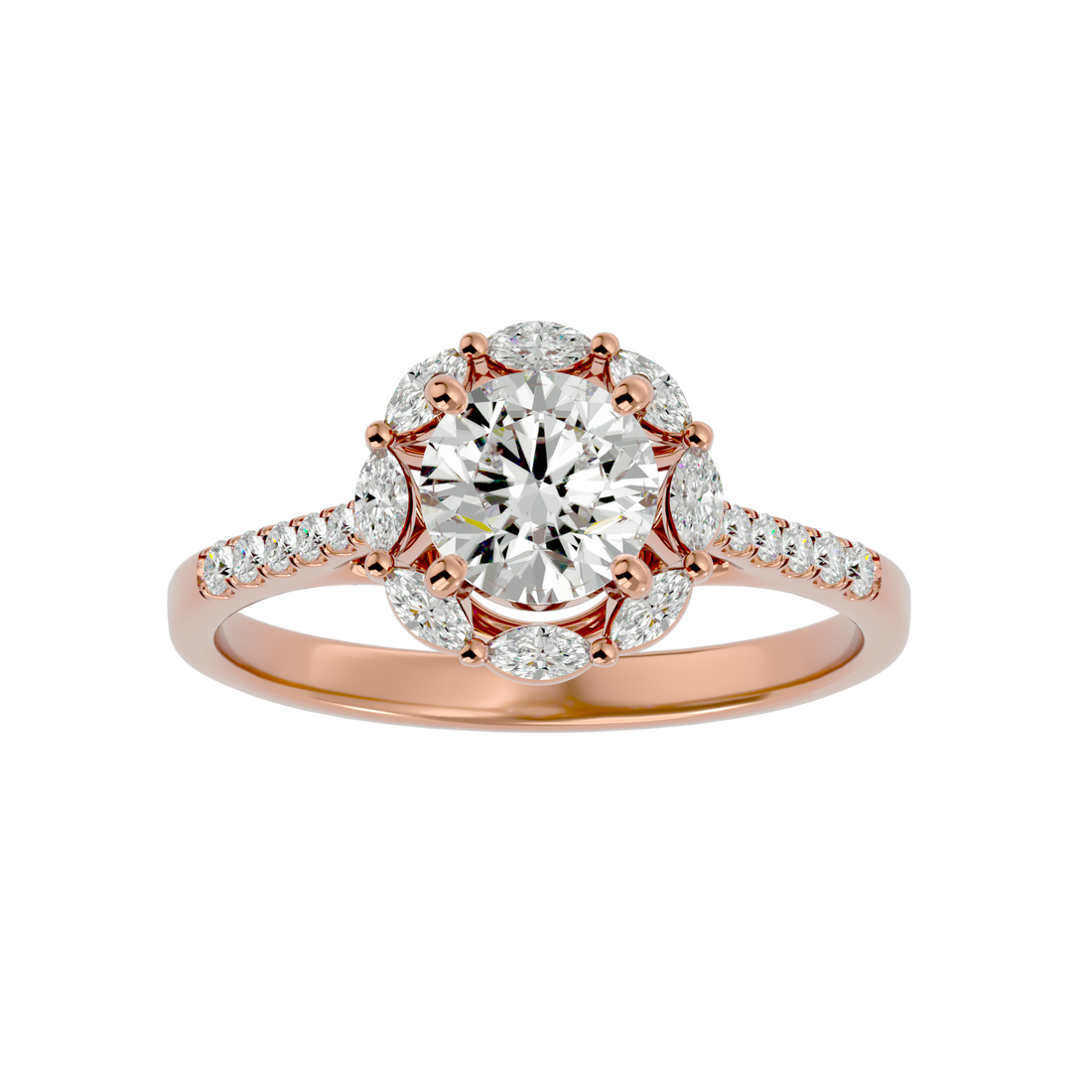 HOH Franklin Diamond Halo Ring