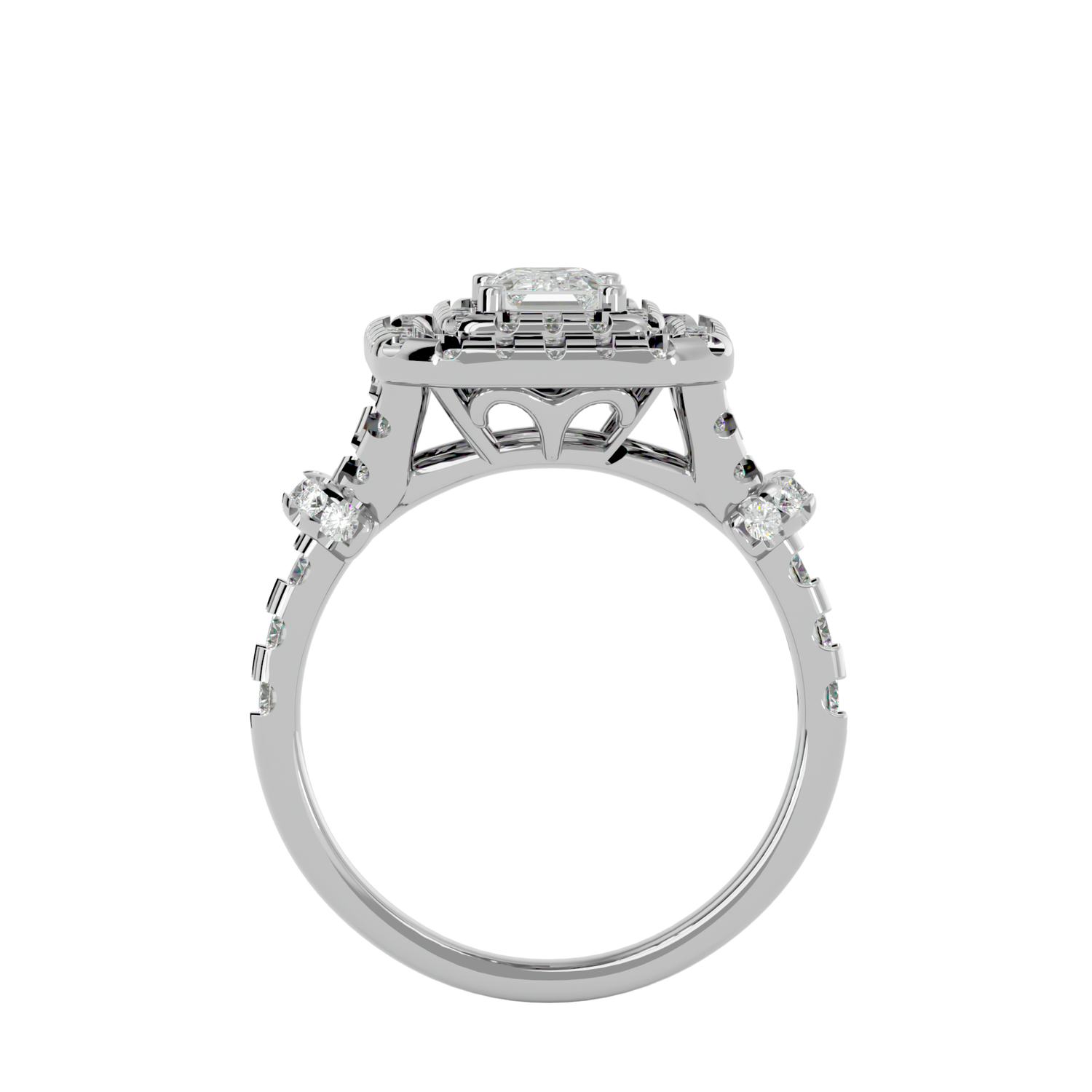 HOH Frederick Diamond Halo Ring