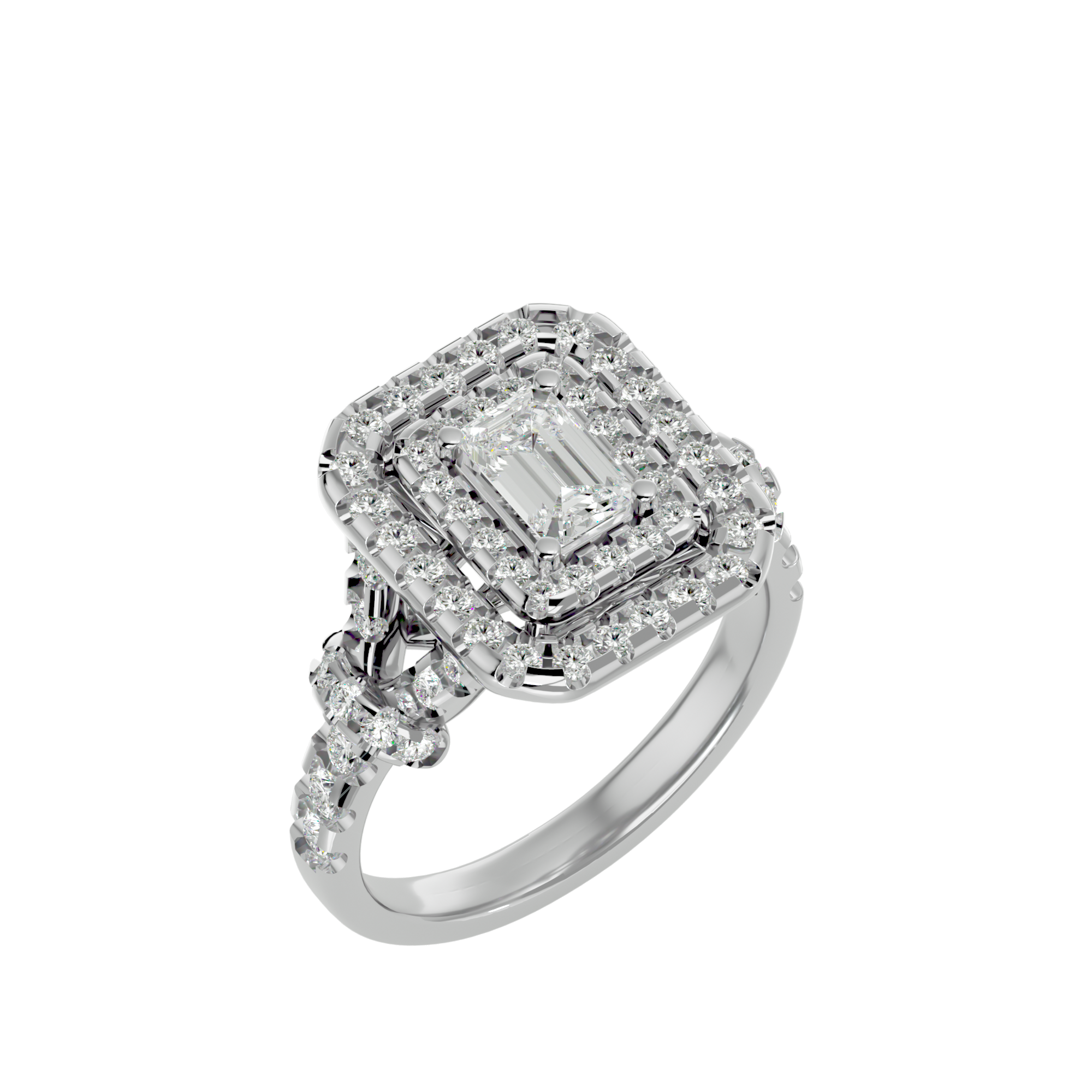 HOH Frederick Diamond Halo Ring