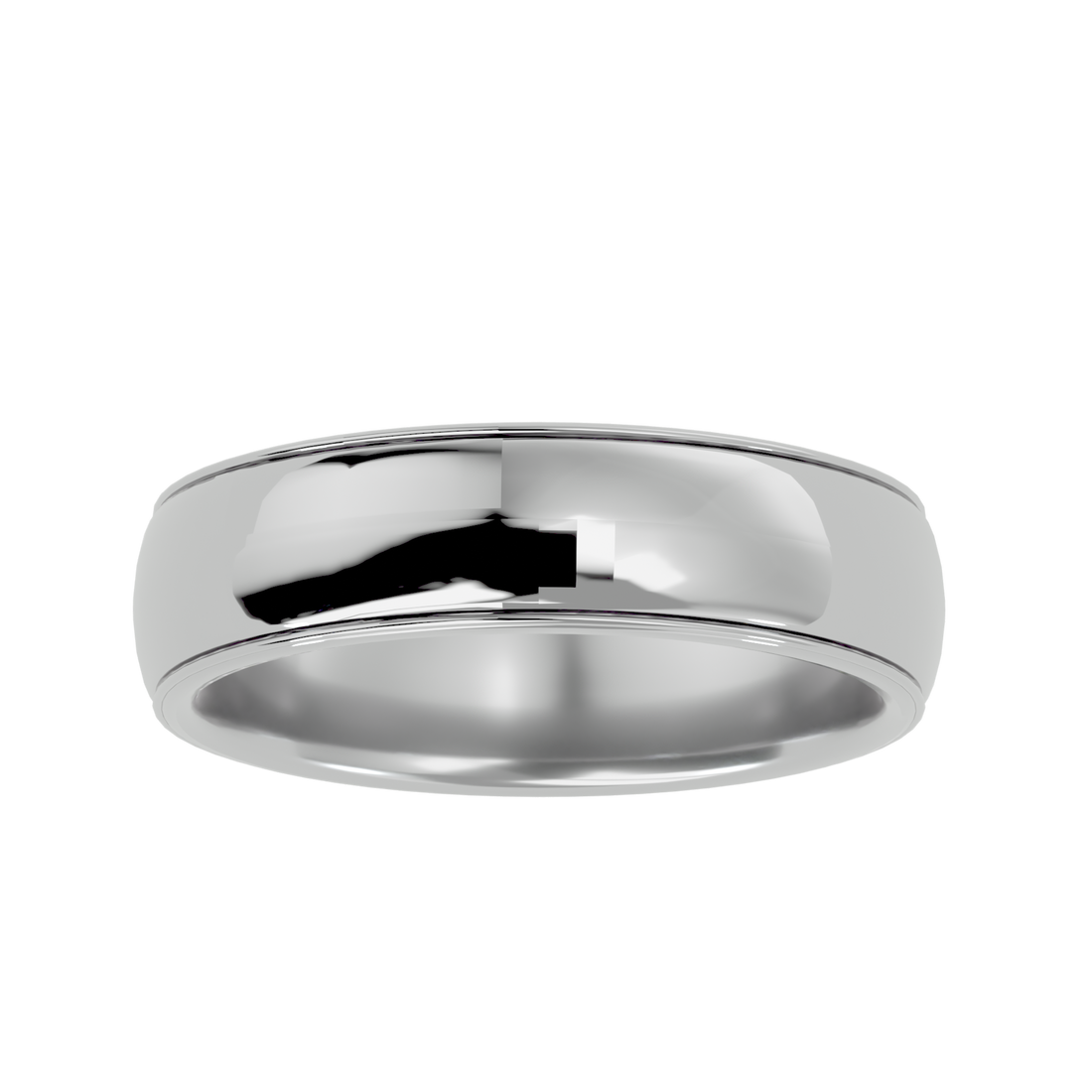 HOH Bruno Solid Gold  Mens Wedding Band